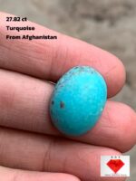 A 27.82-Carat Afghan Turquoise — Bold, Vivid, and Natural