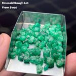 56.25 ct Emerald Rough Lot Swat – Natural Green Crystals from the Source