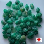 116.49ct Rough Emerald Lot from Swat – Natural Crystals (12mm, 8mm, 6mm)