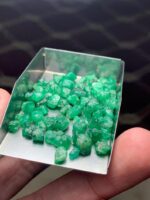 56.25 ct Emerald Rough Lot Swat – Natural Green Crystals from the Source - Image 11