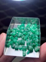 56.25 ct Emerald Rough Lot Swat – Natural Green Crystals from the Source - Image 6