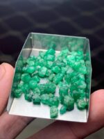 56.25 ct Emerald Rough Lot Swat – Natural Green Crystals from the Source - Image 7