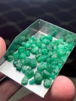 56.25 ct Emerald Rough Lot Swat – Natural Green Crystals from the Source - Image 8
