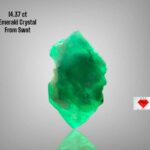 14.37ct Swat Emerald Crystal – Vivid Color, Elegant Shape, 100% Natural