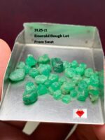 31.25ct Swat Emerald Rough Lot: Raw Beauty from the Heart of Pakistan
