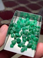 53.80 ct Emerald Rough Lot Swat – Compact Crystals with Natural Charm - Image 2