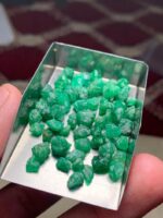 53.80 ct Emerald Rough Lot Swat – Compact Crystals with Natural Charm - Image 3