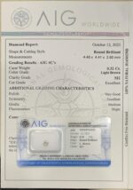AIG Certified Diamond of 0.32 Ct - Image 4