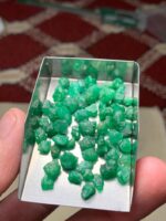 53.80 ct Emerald Rough Lot Swat – Compact Crystals with Natural Charm - Image 4