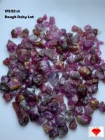 179.93 Carat Ruby Rough Lot – Natural Untreated Red Stones (13x7x6mm)