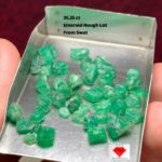 35.25ct Swat Emerald Rough Lot: Pure Green Potential from Pakistan’s Gem Valley