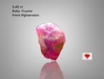 Radiant 5.45ct Ruby Crystal from Afghanistan