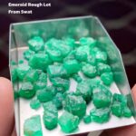 A Bold Statement in Green: 62.50 Carat Swat Emerald Rough Lot
