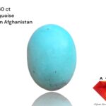 20.30-Carat Afghan Turquoise: A Balanced Gem of Color and Elegance
