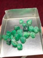 33.20ct Swat Emerald Rough Lot: Vibrant Natural Crystals with Cutting Potential - Image 5