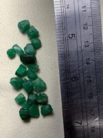 33.20ct Swat Emerald Rough Lot: Vibrant Natural Crystals with Cutting Potential - Image 7