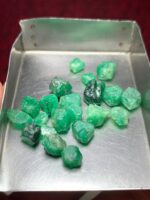 33.20ct Swat Emerald Rough Lot: Vibrant Natural Crystals with Cutting Potential - Image 8