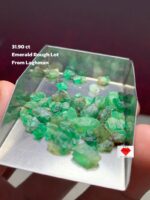 Raw Brilliance: 31.90ct Emerald Rough Lot from Laghman, Afghanistan