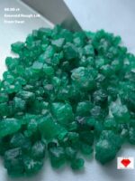 86.90ct Swat Emerald Rough Lot (7x6x6mm): Fine-Grade Natural Crystals for Cutting or Collection