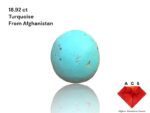 18.92-Carat Afghan Turquoise: A Bold Oval Treasure with Natural Harmony