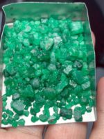 86.90ct Swat Emerald Rough Lot (7x6x6mm): Fine-Grade Natural Crystals for Cutting or Collection - Image 9