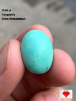 13.66 ct Afghan Turquoise Cabochon – A Timeless Natural Gem