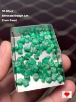 55.90 ct Emerald Rough Lot Swat – Solid Crystals with Natural Depth