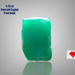 4.70ct Swat Emerald Crystal: Vibrant Green Gemstone with Strong Natural Form