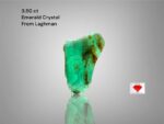 3.50ct Laghman Emerald Crystal: Elongated Elegance with Deep Afghan Green