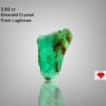 3.50ct Laghman Emerald Crystal: Elongated Elegance with Deep Afghan Green