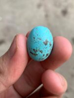 26.50ct Afghan Turquoise Cabochon: Oval Gemstone - Image 2