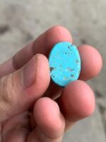 26.50ct Afghan Turquoise Cabochon: Oval Gemstone - Image 10