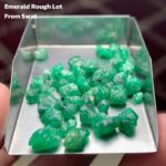 42.55 ct Swat Emerald Rough Lot – Compact Crystals with Strong Presence
