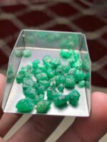 42.55 ct Swat Emerald Rough Lot – Compact Crystals with Strong Presence - Image 4