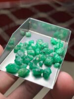 42.55 ct Swat Emerald Rough Lot – Compact Crystals with Strong Presence - Image 7