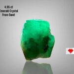 4.95ct Natural Emerald Crystal – Swat Pakistan | Raw Uncut Green Gemstone 10.76×8.85×6.30mm