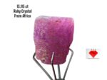 13.115ct African Ruby Crystal – Natural Red Gem (11.85 x 9.93 x 9.06mm)