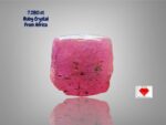 7.280ct African Ruby Crystal – Compact, Powerful, and Naturally Untreated