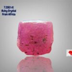 7.280ct African Ruby Crystal – Compact, Powerful, and Naturally Untreated