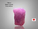 7.90ct Natural Ruby Crystal from Africa – Untreated Gem (11.20 × 8.31 × 7.00 mm)