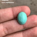 Delicate 10.35ct Afghan Turquoise Cabochon – Natural Gemstone Elegance