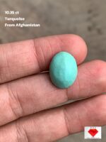 Delicate 10.35ct Afghan Turquoise Cabochon – Natural Gemstone Elegance