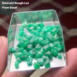 53.50 ct Emerald Rough Lot Swat – Natural Untreated Green Crystals