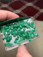 53.50 ct Emerald Rough Lot Swat – Natural Untreated Green Crystals - Image 2