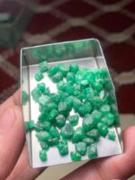 53.50 ct Emerald Rough Lot Swat – Natural Untreated Green Crystals - Image 11