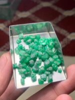 53.50 ct Emerald Rough Lot Swat – Natural Untreated Green Crystals - Image 12