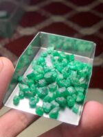 53.50 ct Emerald Rough Lot Swat – Natural Untreated Green Crystals - Image 4