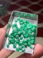 53.50 ct Emerald Rough Lot Swat – Natural Untreated Green Crystals - Image 5