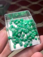 53.50 ct Emerald Rough Lot Swat – Natural Untreated Green Crystals - Image 6