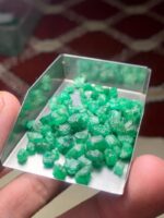 53.50 ct Emerald Rough Lot Swat – Natural Untreated Green Crystals - Image 9